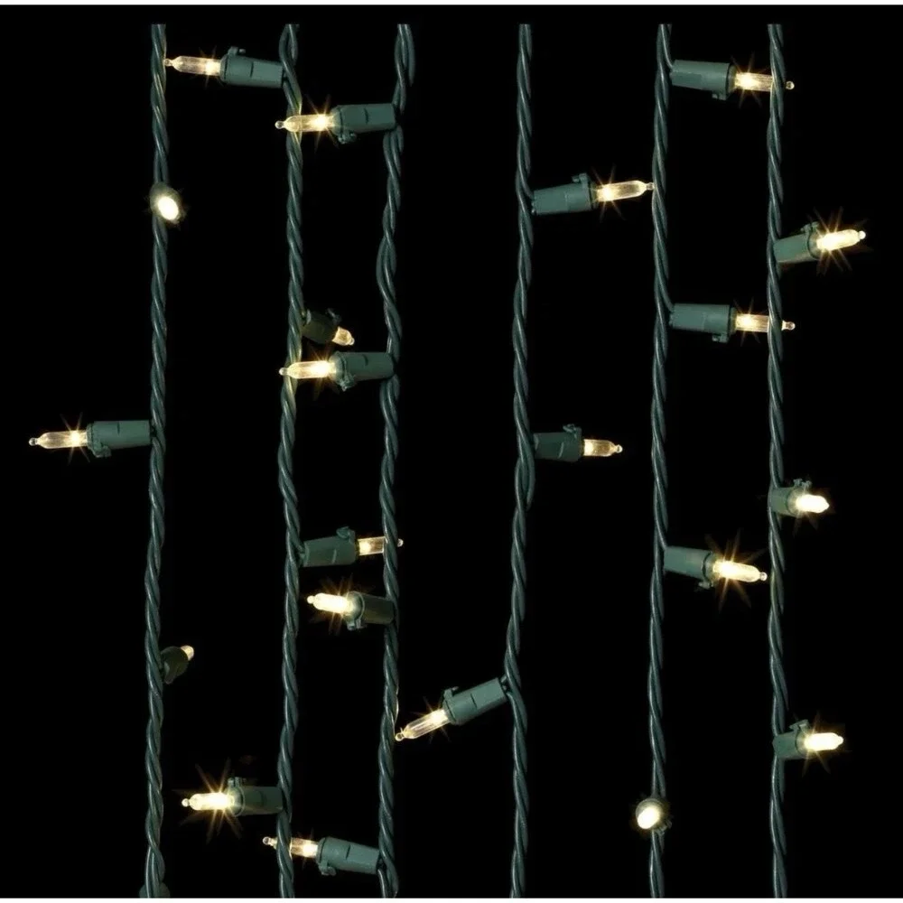 300 Light Smooth LED Mini 2X Super Bright Warm White Christmas Lights Steady Lit